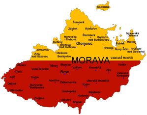 Jižní a severní Morava:  Brno