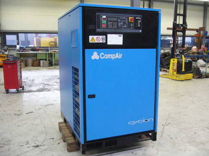 Šroubový kompresor CompAir Cyclon 345 SRs integrovaným frekvenčním měničem – použité kompresory